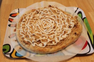Cinnamon Streusel Dessert Pizza