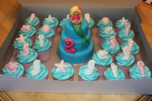 mermaid cake/cupcakes
