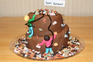 Rock Climbing Cake