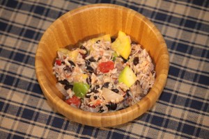 Zucchini, Black Bean and Rice Skillet 