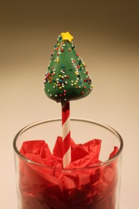 Christmas Tree Cake Pops 