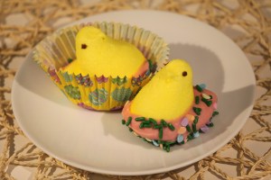 Chocolate Dipped Peeps Chicks