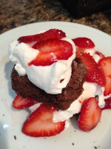 Chocolate Strawbery Shortcakes