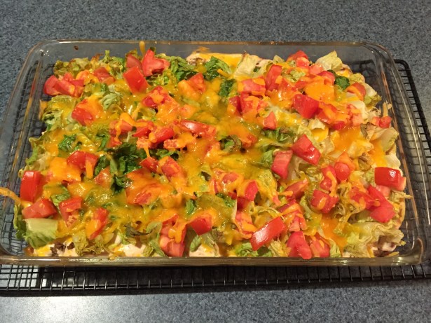 Taco Casserole with a Surprise Crust