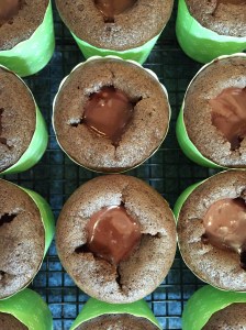 Double Chocolate Cupcakes with Truffle Filling
