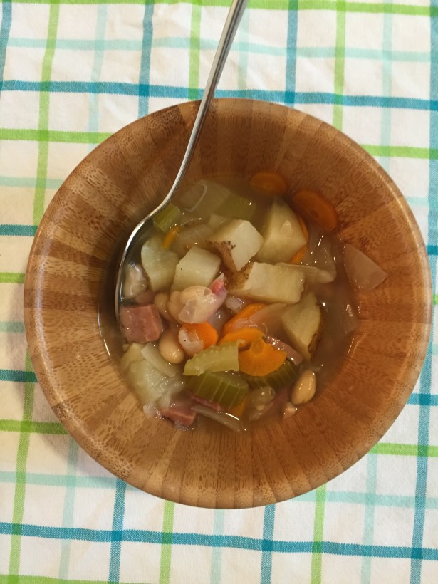 White Bean, Potato and Ham Soup