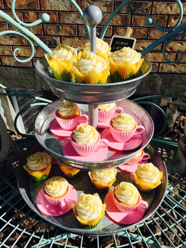 Lemon Tea Cup Cupcakes