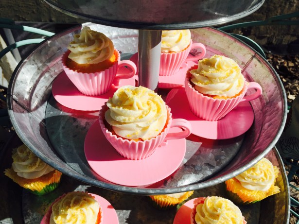 Lemon Tea Cup Cupcakes
