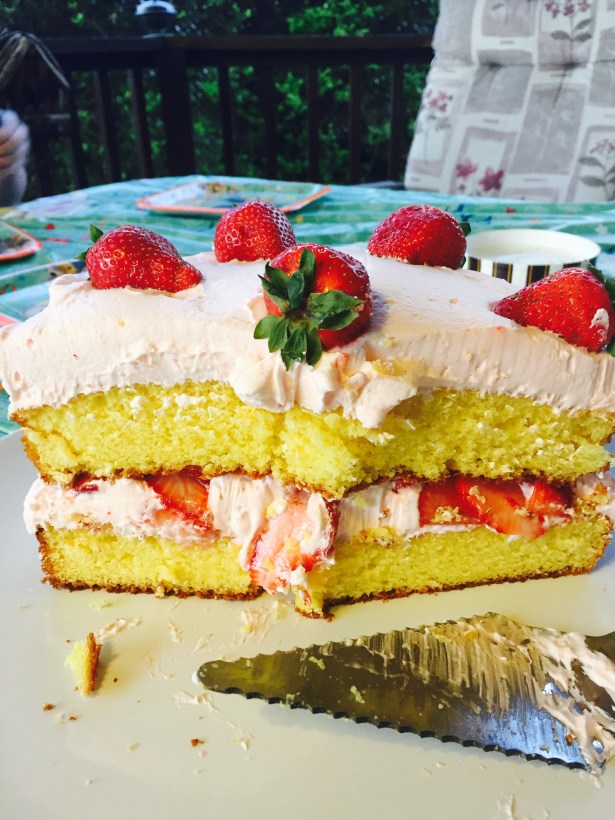 Strawberry Lemonade Cake