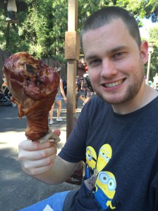 Zach and his giant turkey leg