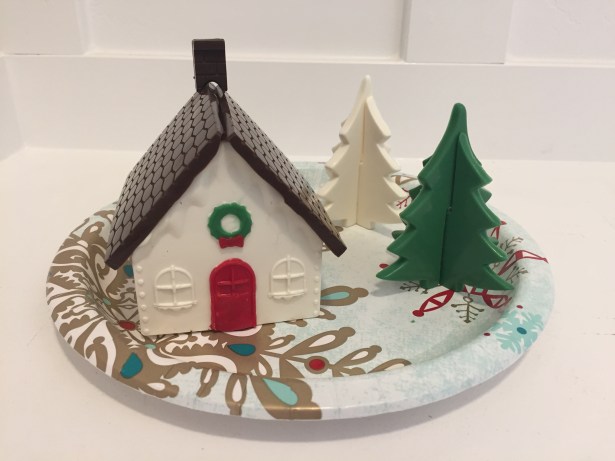 Holiday Chocolate House with 3D Chocolate Christmas Trees