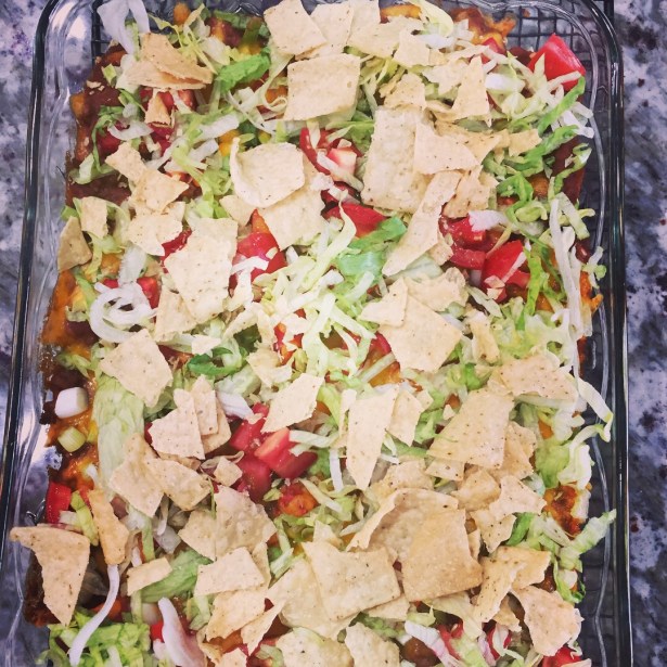 Beef and Bean Taco Casserole