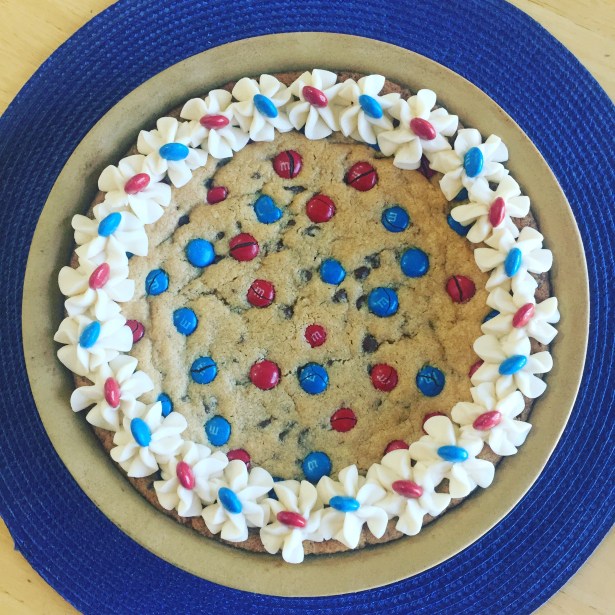 Red, White and Blue Sugar Cookie Pie