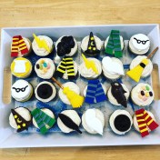 Chocolate Topped Harry Potter Cupcakes