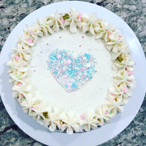 Naked Sprinkle Birthday Cake