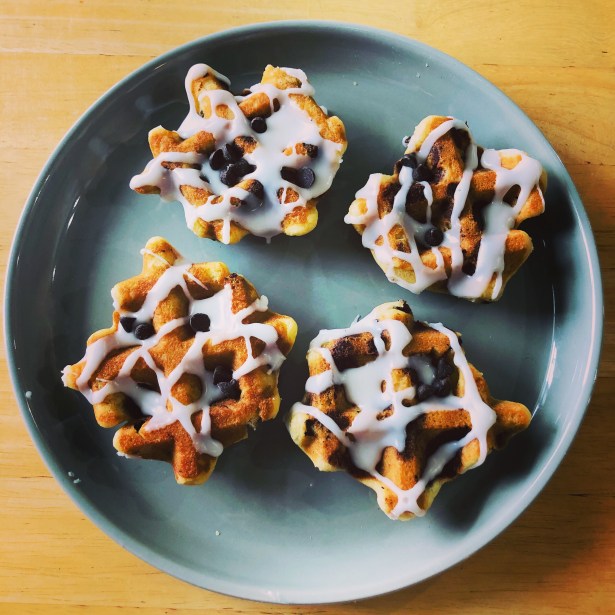 Chocolate Chip Waffle Cookies