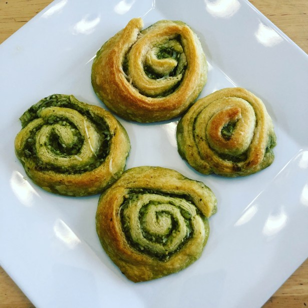 Pesto Parmesan Pinwheels