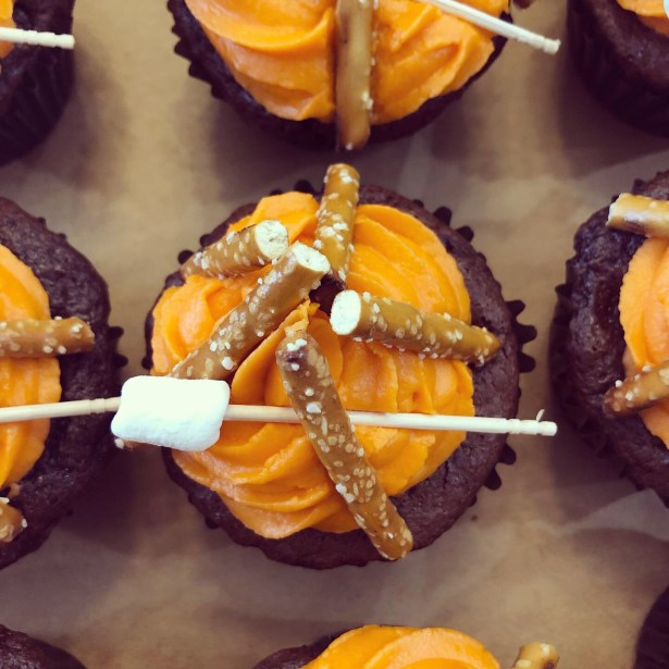 Marshmallow Roasting Campfire Cupcakes