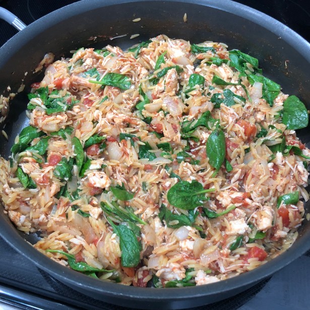 Chicken and Orzo Skillet