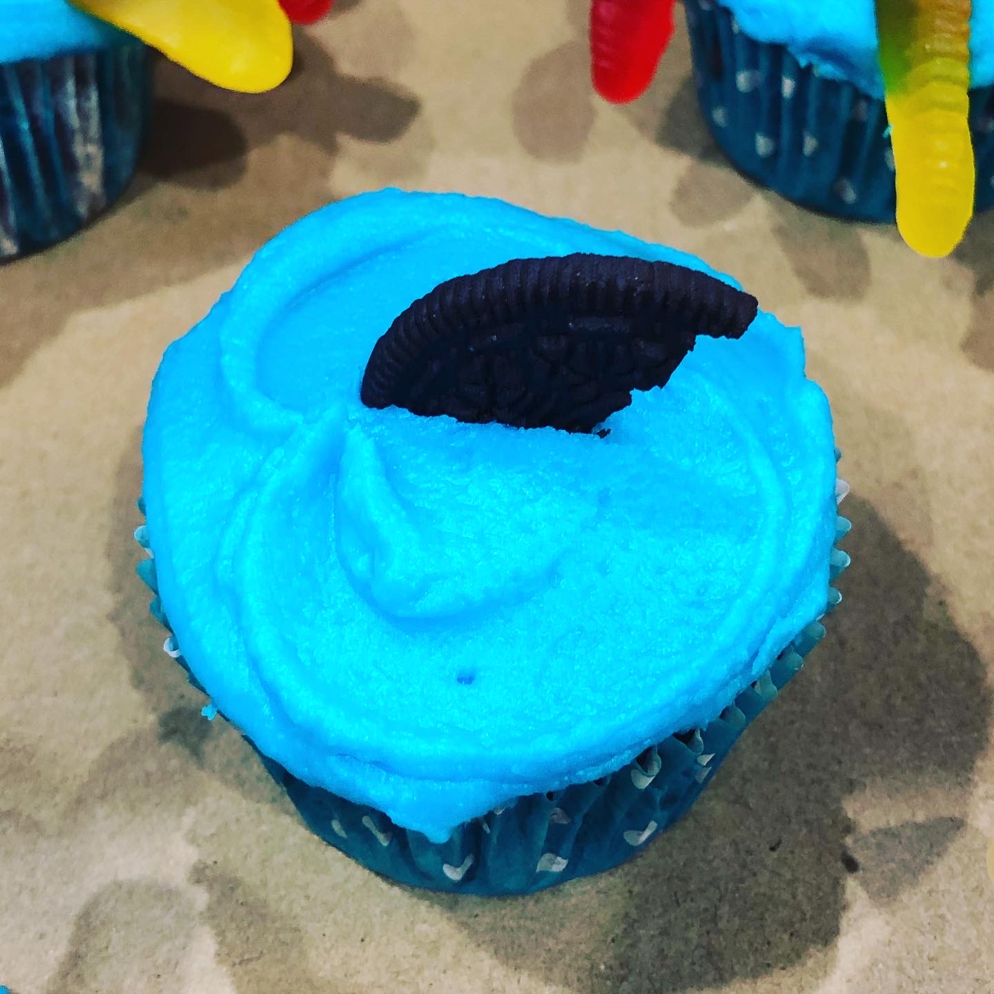 Shark Cupcake