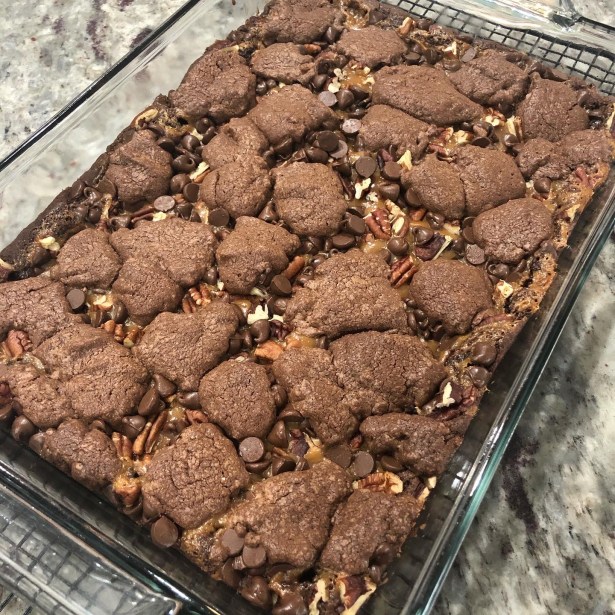 Chewy Chocolate Caramel Bars