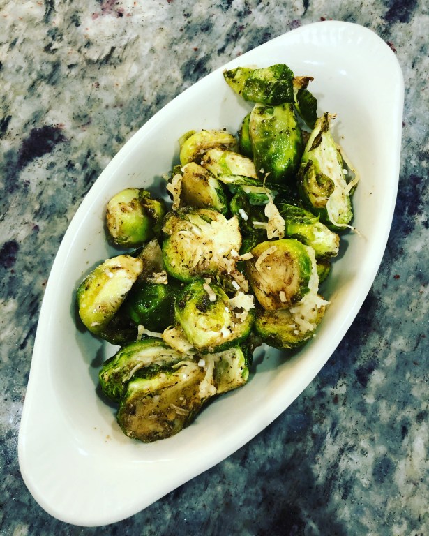 Roasted Brussel Sprouts with Parmesan